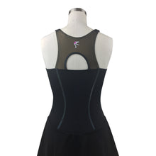 Black & Black Trim - Figure Skating Dress